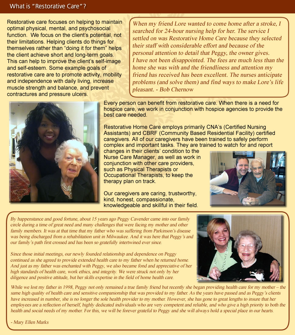 Restorative Care By Restorative Home Care Nurse Care Management Restorative Care By Restorative Home Care Nurse Care Management